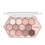 Eyeshadow Palette 12 Colors Shimmer Matte Eye Shadow Long-lasting Waterproof Eye Pigments Shiny Shadows Cosmetics