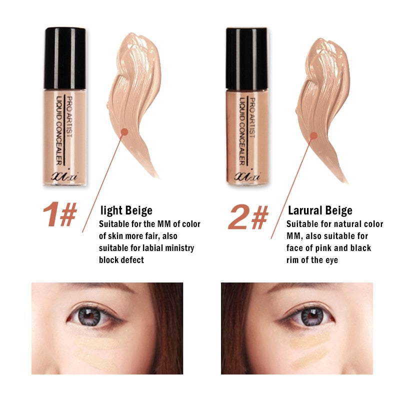 Oklulu Liquid Concealer High Covering Dark Blemish Makeup Face Foundation Moisturizing Long-wearing Concealer Stick TSLM1