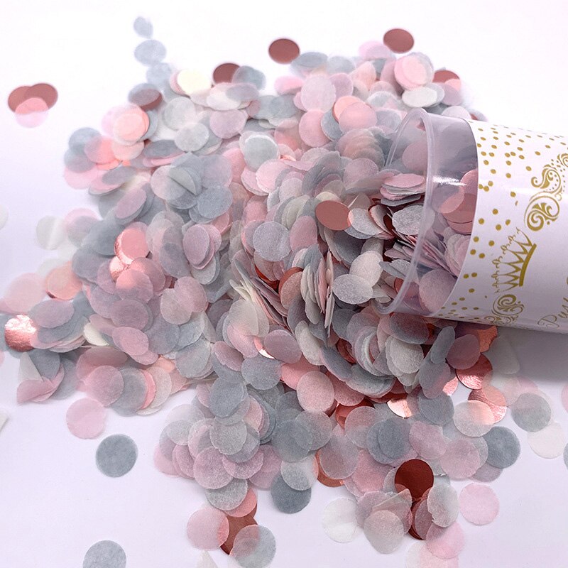 Wedding Party Handheld Push Confetti Birthday Party Colorful Paper Confetti Bachelor Bridal Shower Supplies Confetti Cannons