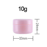 30/60Pcs 10g 20g 30g 50g 100g Refillable Bottles Pink Plastic Empty Makeup Jar Pot Travel Face Cream Lotion Cosmetic Container