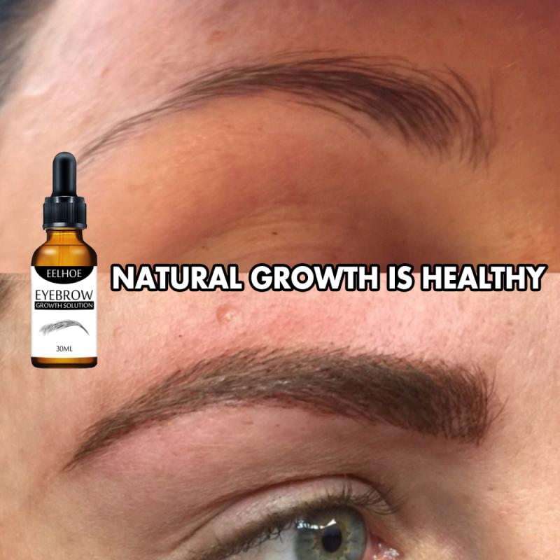 Oklulu 30ml Eyebrow Enhancer Growth Serum 100% Natural Liquid Oil High Quality Thick Curling Lengthening Eyebrow Growth Makeup TSLM1