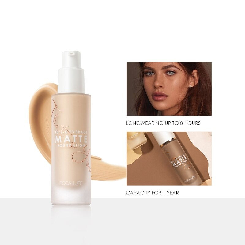 Liquid Foundation Long-Lasting Matte Waterproof Oil-Control Easy To Wear Corrector Cream Concealing Eye Dark Circle