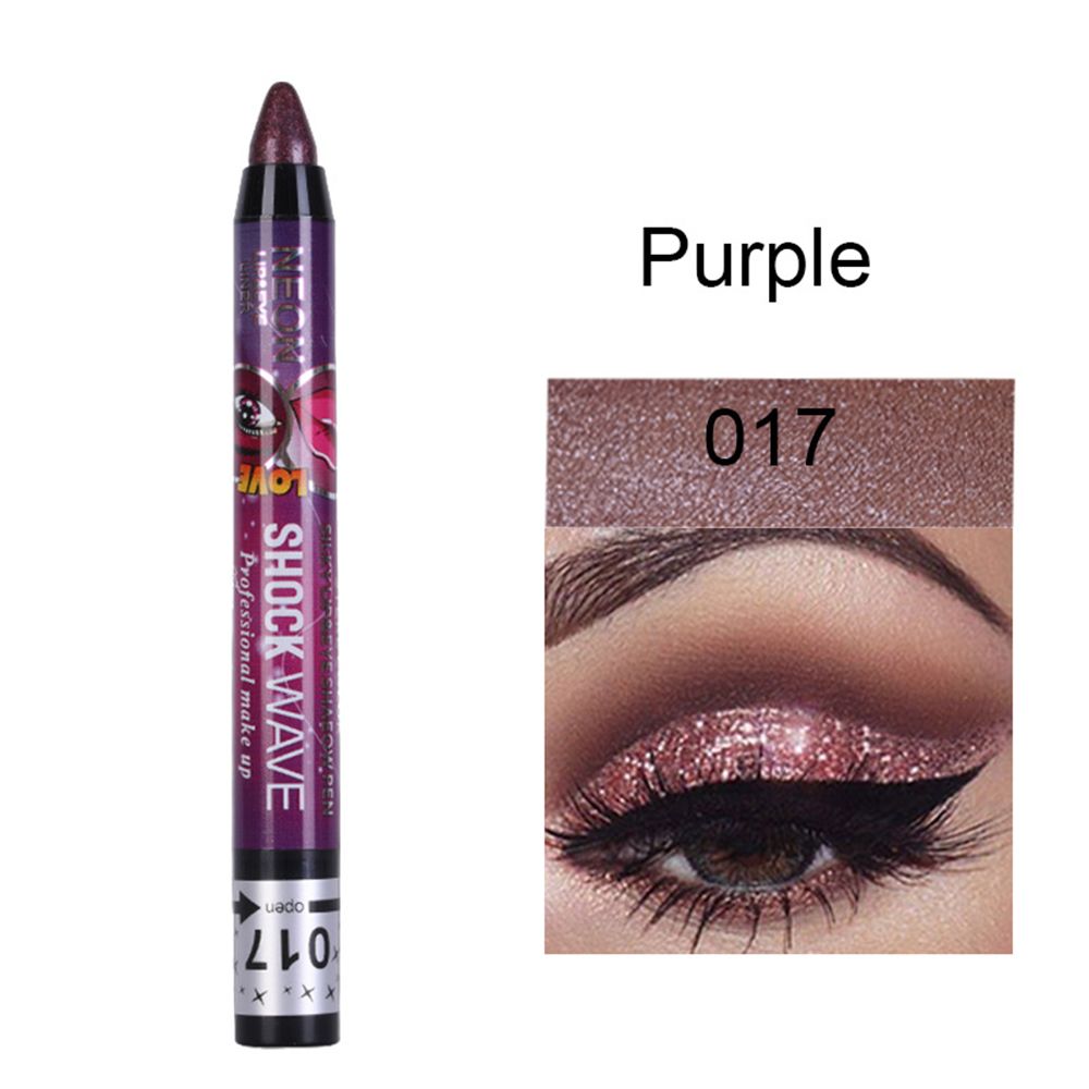 Waterproof 2 In 1 Eyeshadow Stick Pencil & Lip Pen Long-lasting Colored Gradient Shimmer Eyeshadow Highlighter Makeup