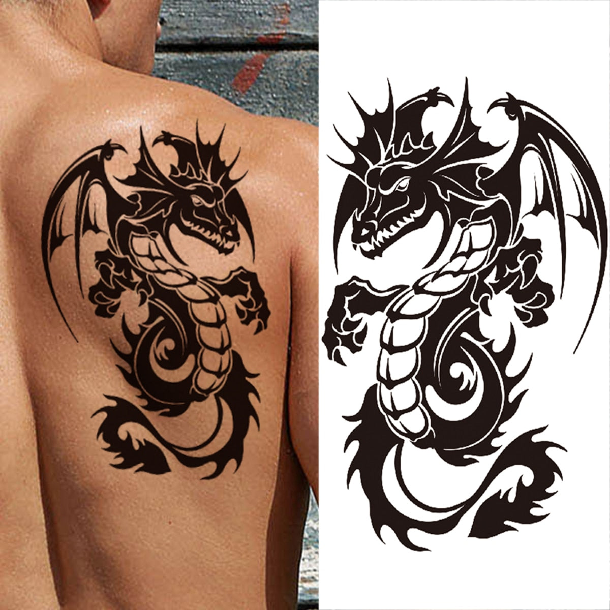 Halloween Scar Temporary Tattoos For Men Kids Realistic Fake Tiger Spider Tattoo Sticker Unique Arm Back Persistence Tatoo DIY