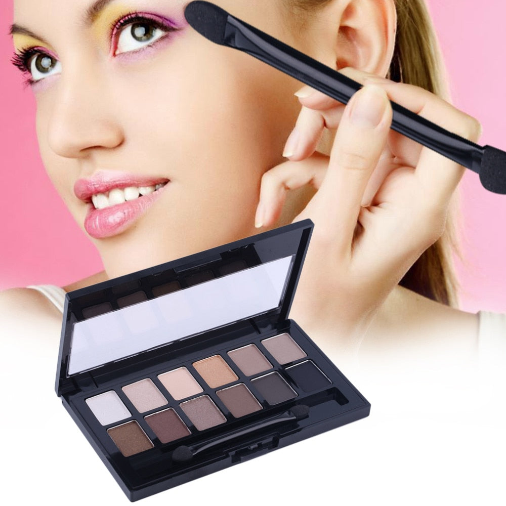 12 Colors Matte Eyeshadow Palette Professional Cosmetic Makeup Palette Brighten Long Lasting Eye Shadow Palette Eye Pallete