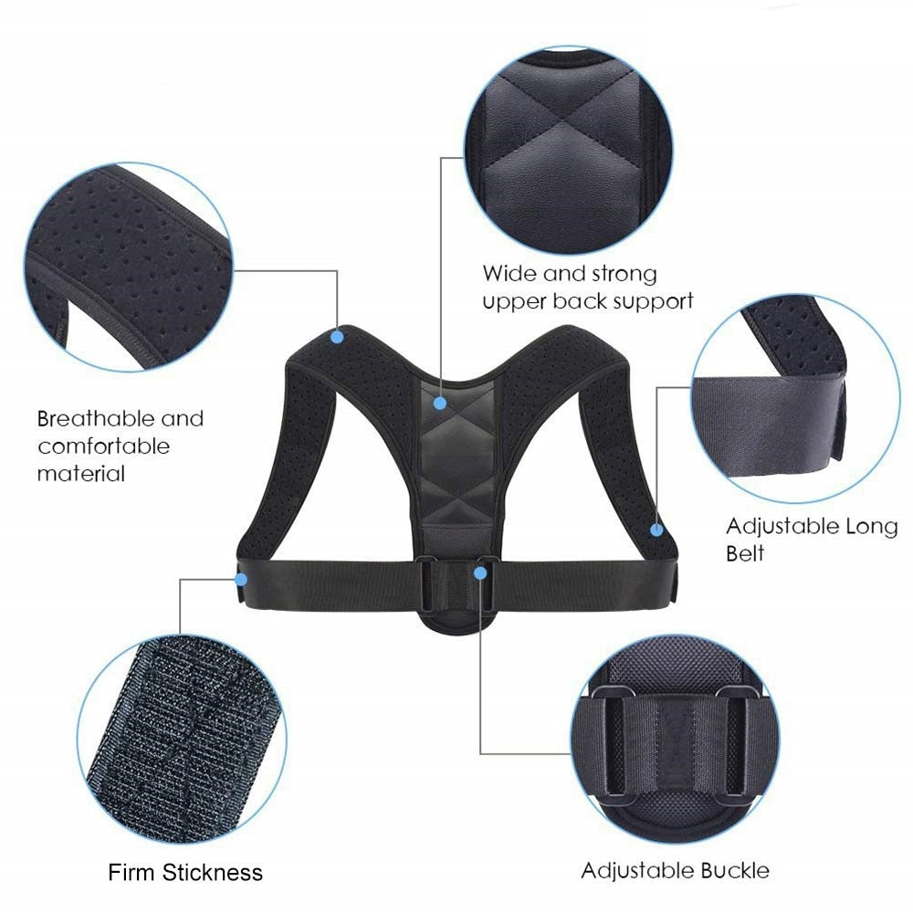 Brace Support Belt Adjustable Back Posture Corrector Clavicle Spine Back Shoulder Lumbar Posture Correction