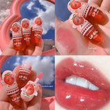 Moisturizing Lip Gloss Peach Waterproof Glossy Long Lasting Not Sticky Natural Korea Lip Tint Daily Makeup Lip Primer Plumper