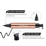 8pcs Liquid Eyeliner Stamp Black Eyeliner Pencil Long-lasting Waterproof Easy to Wear Cosmetics Makeup for Eyes