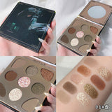 New Eyeshadow Palletes 9 Colors Ultra Fine Powder Pigmented Shadows Glitter Diamond Shimmer Makeup Eye Shadow Palette