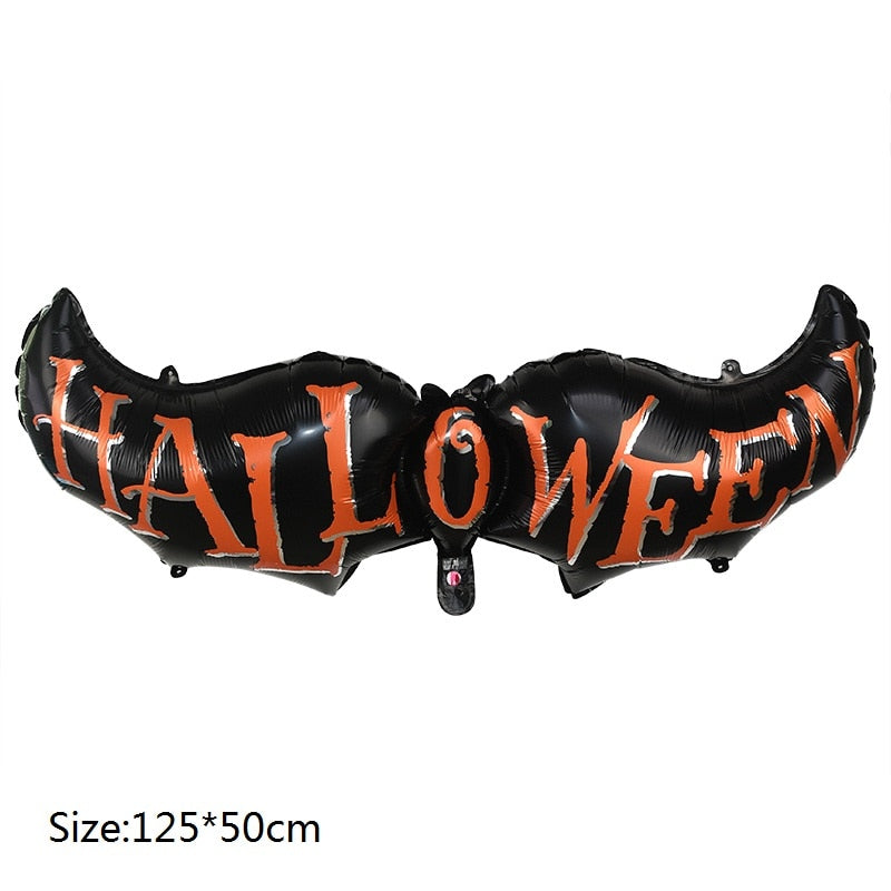 Halloween Pumpkin Ghost Balloons Decorations Spider Foil Balloons Inflatable Toys Bat Globos Halloween Party Supplies Kids Toys