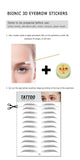 6D Eyebrow Sticker Bionic Brow Semi-Permanent Water Transfer Waterproof Tattoo Eyebrow Embroidery Eyebrow Sticker