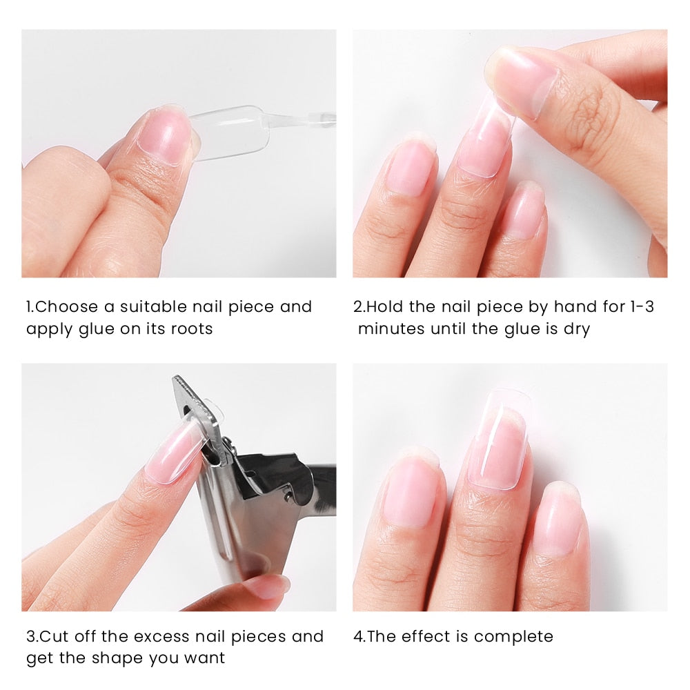 Oklulu Nail Clippers Nail Tips Manicure Word Clip Sharp U-Shaped Professional Repair False Nails Tools Prolonged Nail Scissors