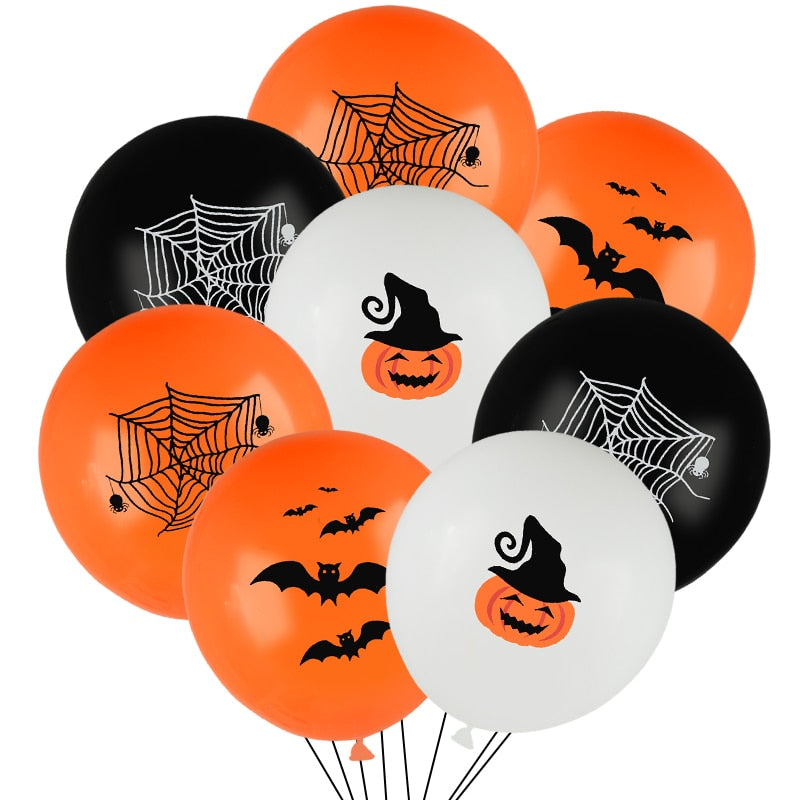 Halloween Pumpkin Ghost Balloons Decorations Spider Foil Balloons Inflatable Toys Bat Globos Halloween Party Supplies Kids Toys