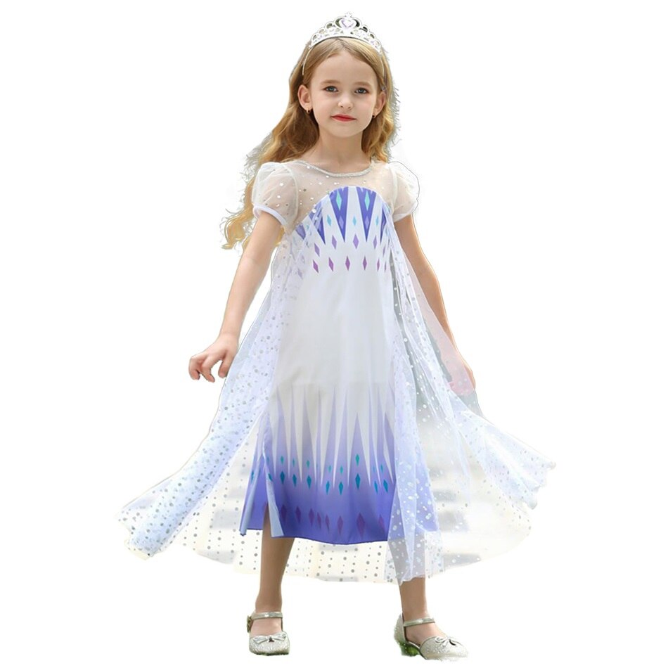 Girls Christmas Costume Kids Rapunzel Elsa Anna Unicorn Belle Cinderella Dress Child Birthday Princess Party Costume