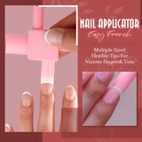 French Nail Applicator Simple Reusable Compact Easy To Apply And Clean Pink ABS For Nail Polish Nail Art Manicure Tools