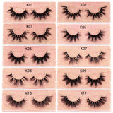 Mink Lashes Eyelashes Fluffy Natural Soft Cross False Eyelashes Eyelash Extension Volume 3D Mink Lashes Eyelashes Makeup