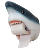 Oklulu  Nordic Tissue Holder Cartoon Shark Dolphin Resin Roll Holders Paper Towel Toilet Bathroom Wall-mounted Free Punch Home Decor