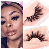 FOXESJI Eyelashes Makeup Mink Lashes 3D Fluffy Cruelty free Natural Mink Lashes Cross Volume False Eyelashes Eyelash Extension