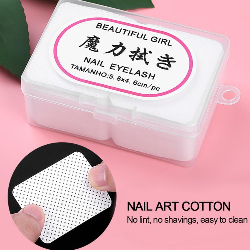 180pcs/set Disposable Soft Lint-Free Nail Polish Remover Cotton Pads Makeup Cleaner Wipes Cotton Pads Makeup/Nail Polish Remover