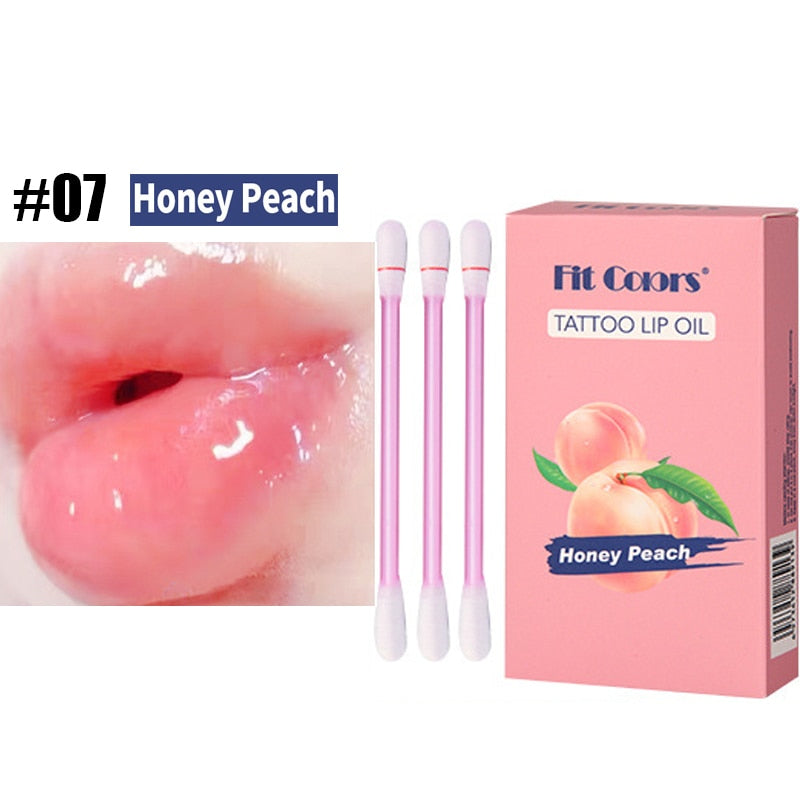 Oklulu  Cotton Swab Lipstick 20pcs/box Microbrush Long Lasting Waterproof Disposable PortableLip Gloss Makeup Lip Tint Cosmetic Set