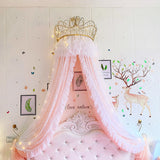 Princess Lace Bed Valance Curtain Bedside Mosquito Net Home Bedroom Decoration Baby Kids Dome Tent Wedding Room Canopy Bedcover