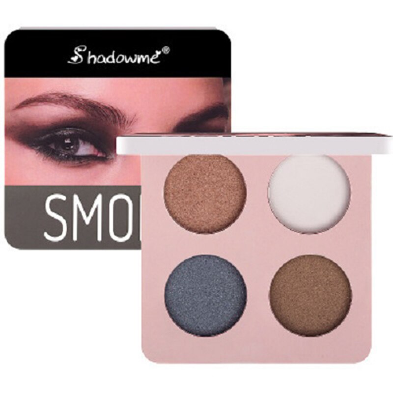 Eye Shadow 4 Color Eye Shadow Palette  Dark Blue Wine Red Eye Shadow Palette Shimmer Pigment Waterproof Mineral Balm TSLM1