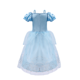 Children Makeup Fantasy Costume Cinderella Dress Girls Dress Up Cinderella Costume Baby Girl Princess Party Prom Evening Dress