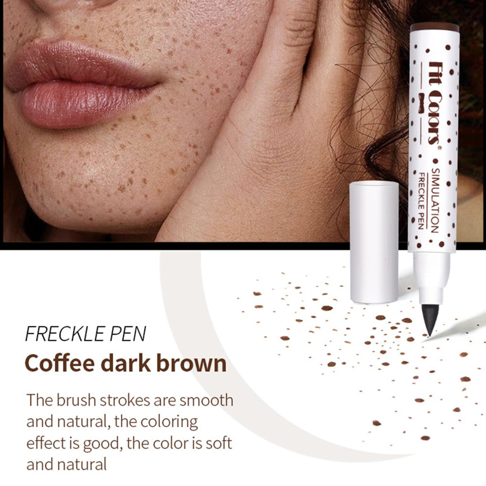 1PC Face Fake Freckles Pen Natural Waterproof Lifelike Fake Freckles Pen for Long Lasting Look Dot Spot Pen for Women Makep Tool