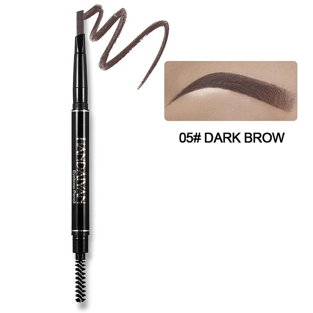 2 In 1 Crayon Sourcil Eyebrow Tattoo Pen Waterproof Eyeliner Pen 2 Heads Microblading Cejas Maquillaje Makeup Sombrancelha