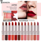 Velvet Nude Matte Lip Gloss Lipstick 2 in 1 Waterproof Long Lasting Lip Balm Sexy Red Lip Tint Professional Makeup for Women