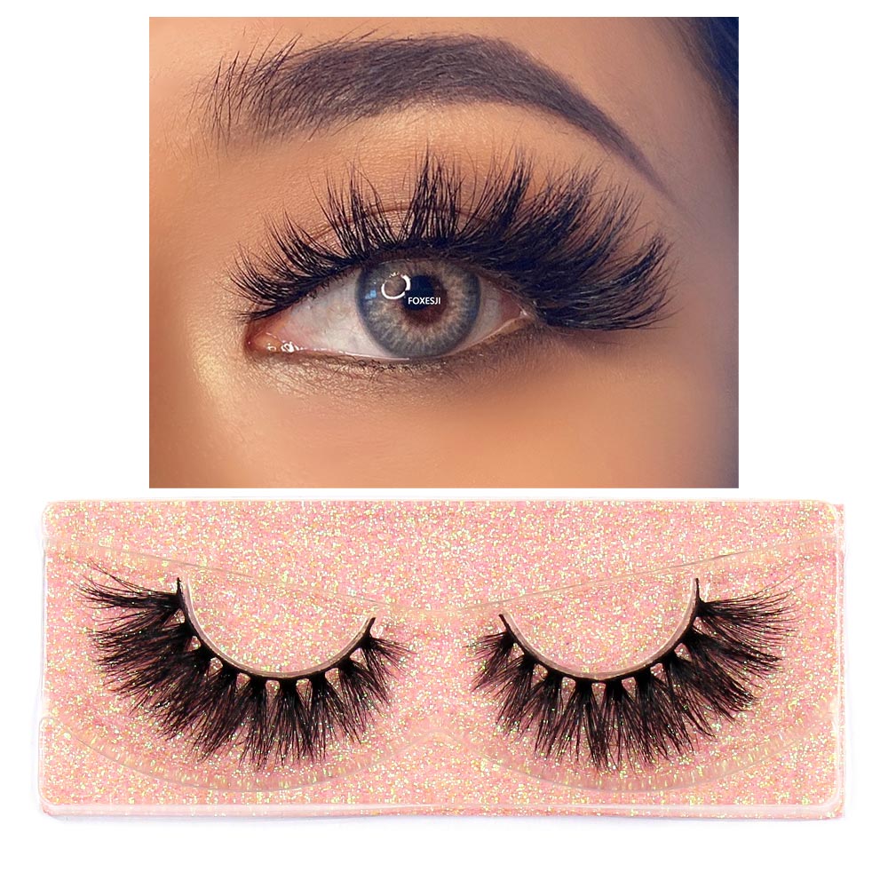 Mink Lashes Eyelashes Fluffy Natural Soft Cross False Eyelashes Eyelash Extension Volume 3D Mink Lashes Eyelashes Makeup