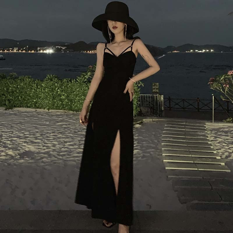 Gothic Summer Halter Dress