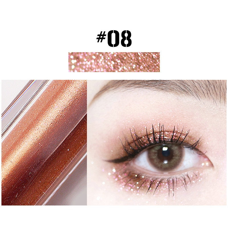 10 Color Diamond Eye Shadow Nude Metal Shimmer Glow Glitter Single Liquid Eyeshadow Makeup Pigment Accessorices Beauty Cosmetics