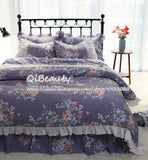 New arrival luxury bedding set, Korean version of American ruffled lace pleated cotton bed skirt, four-piece bedding quilt cover