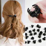 1cm 1.5cm 20pcs/pack Hair Claw Clips for Women Girls Accessories Black Brown Transparent Plastic Mini Claws Hairclip Clamp Gifts