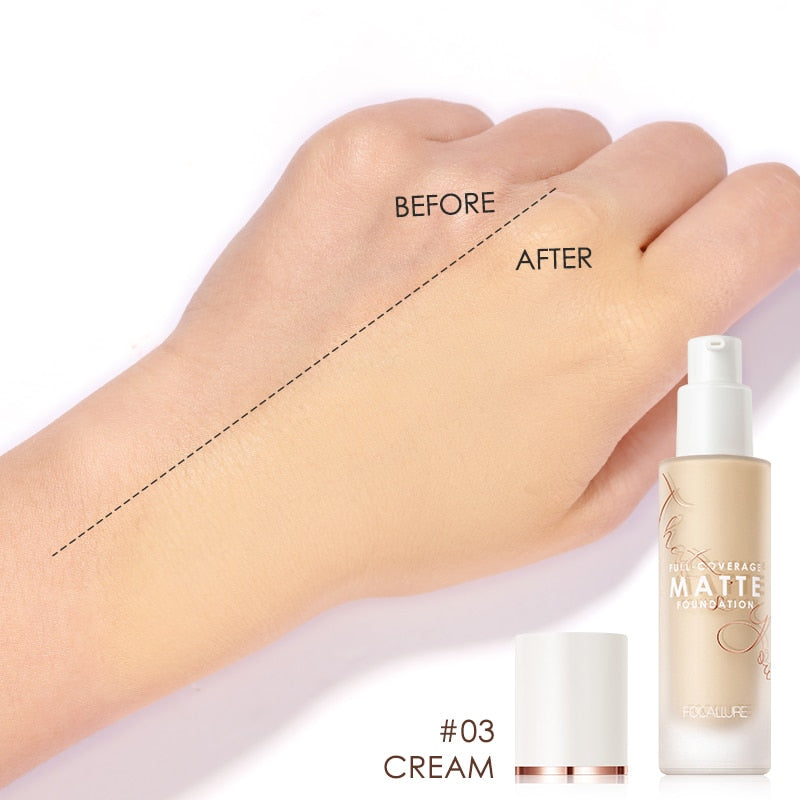 Liquid Foundation Long-Lasting Matte Waterproof Oil-Control Easy To Wear Corrector Cream Concealing Eye Dark Circle