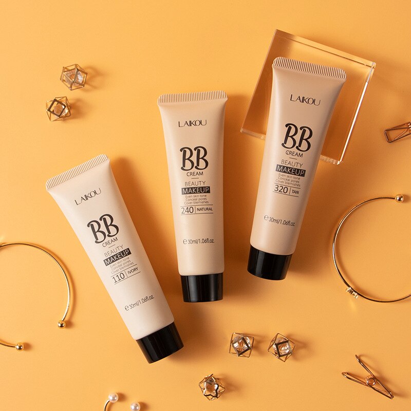 BB CC Cream Base Makeup Long Lasting Waterproof Brighten Skin Stone Whitening Concealer Foundation Liquid Face Makeup Cosmetics