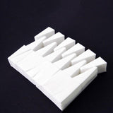 24 Pcs Different Sizes White Triangle Cotton Pad Makeup Sponge Foundation Wet Dry Use Non-latex Vitamin E Cosmetic Puff