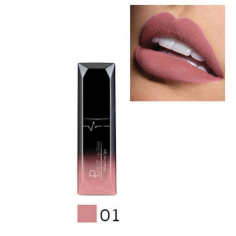 Matte Velvet Lip Gloss Lipstick Glossy Nude Sexy Red Lip Tint 21 Colors Waterproof Long Lasting Women Fashion Lips Makeup 1PCS