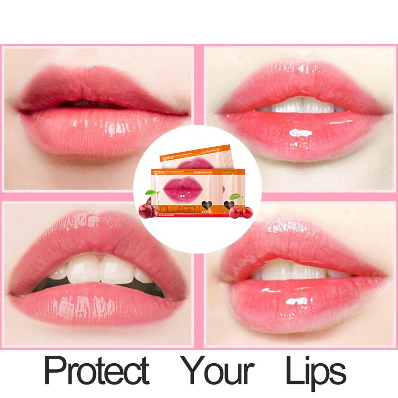 Moisturizing Lips Mask Crystal Collagen Crystal Collagen Lip Mask Pads Anti Ageing Essence Gel Lips Care Patch Lip Plumper