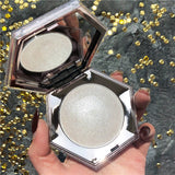 3D Face Body Highlighter Palette Diamond Star Glitter Shimmer Highlighter Makeup Contour Metallic Highlight Bronzer Cosmetic