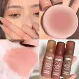 6 Colors Matte Liquid Eyeshadow Cream Long Lasting Waterproof Orange Apricot Nude Eye Shdaow Natural Cheek Contour Makeup Blush