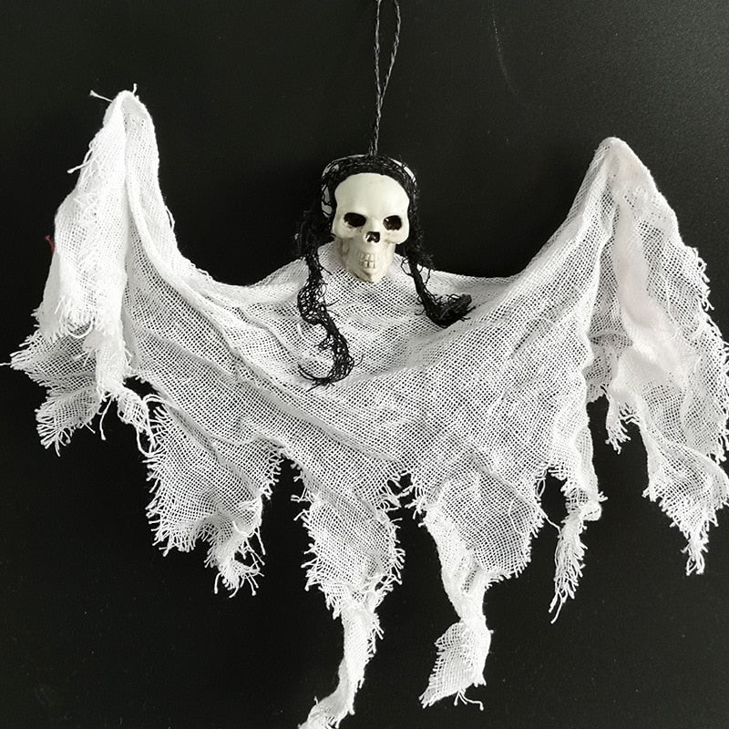 Halloween Hanging Skull Head Ghost Haunted House Escape Horror Props Ornament Halloween Party Decorations for Home Terror Scary