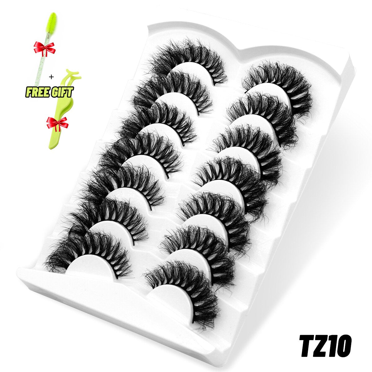 Lashes 5/7 Pairs Eyelashes Faux Mink Eyelashes Long Lasting Fluffy Mink Lashes Dramatic Volume lashes Extension Thick Long