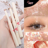 Glitter Diamond Eyeshadow Pencil Metallic Shimmer Highlighter Stick Pigmented Makeup Eyeshadow Stick Cosmetic Eye Liner Pencil