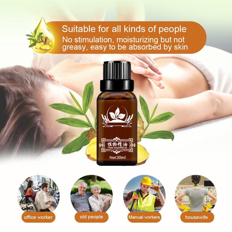 30ML Plant Therapy Lymphatic Drainage Ginger Oil Natural Anti Aging Essential Oils SPA Body Massage Oil essential Oil  #pp