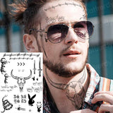 halloween stickers face temporary tattoo sticker for man neck boys tattoo & body art sword tattoo black face tattoo sticker sexy