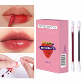 Oklulu  Cotton Swab Lipstick 20pcs/box Microbrush Long Lasting Waterproof Disposable PortableLip Gloss Makeup Lip Tint Cosmetic Set