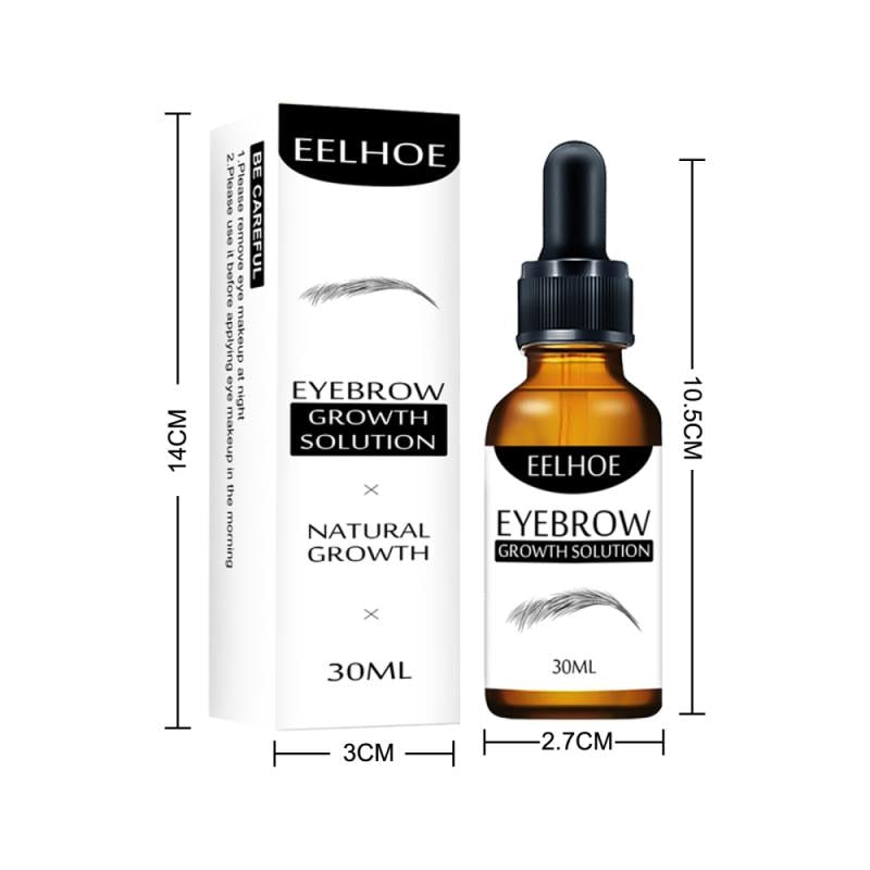 Oklulu 30ml Eyebrow Enhancer Growth Serum 100% Natural Liquid Oil High Quality Thick Curling Lengthening Eyebrow Growth Makeup TSLM1