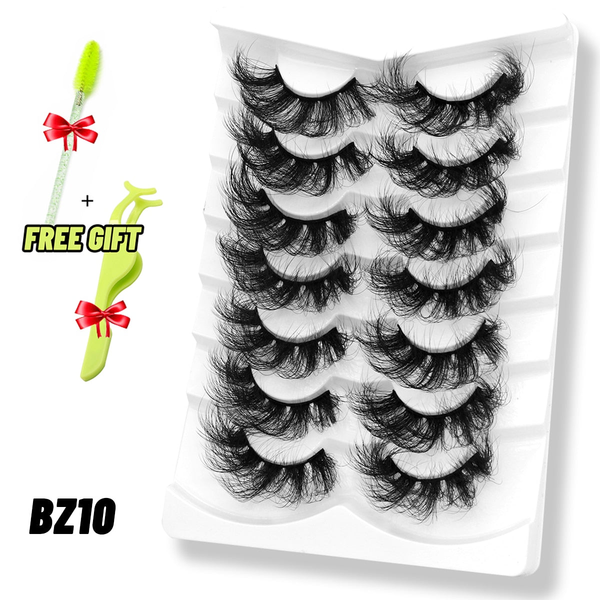 Lashes 5/7 Pairs Eyelashes Faux Mink Eyelashes Long Lasting Fluffy Mink Lashes Dramatic Volume lashes Extension Thick Long